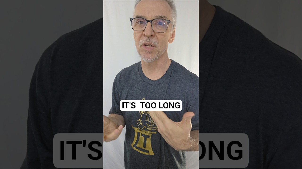 You're Doing Too Much