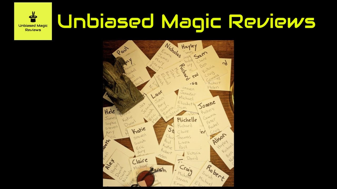 Mentalism Review - Name Drop by David Alnwick
