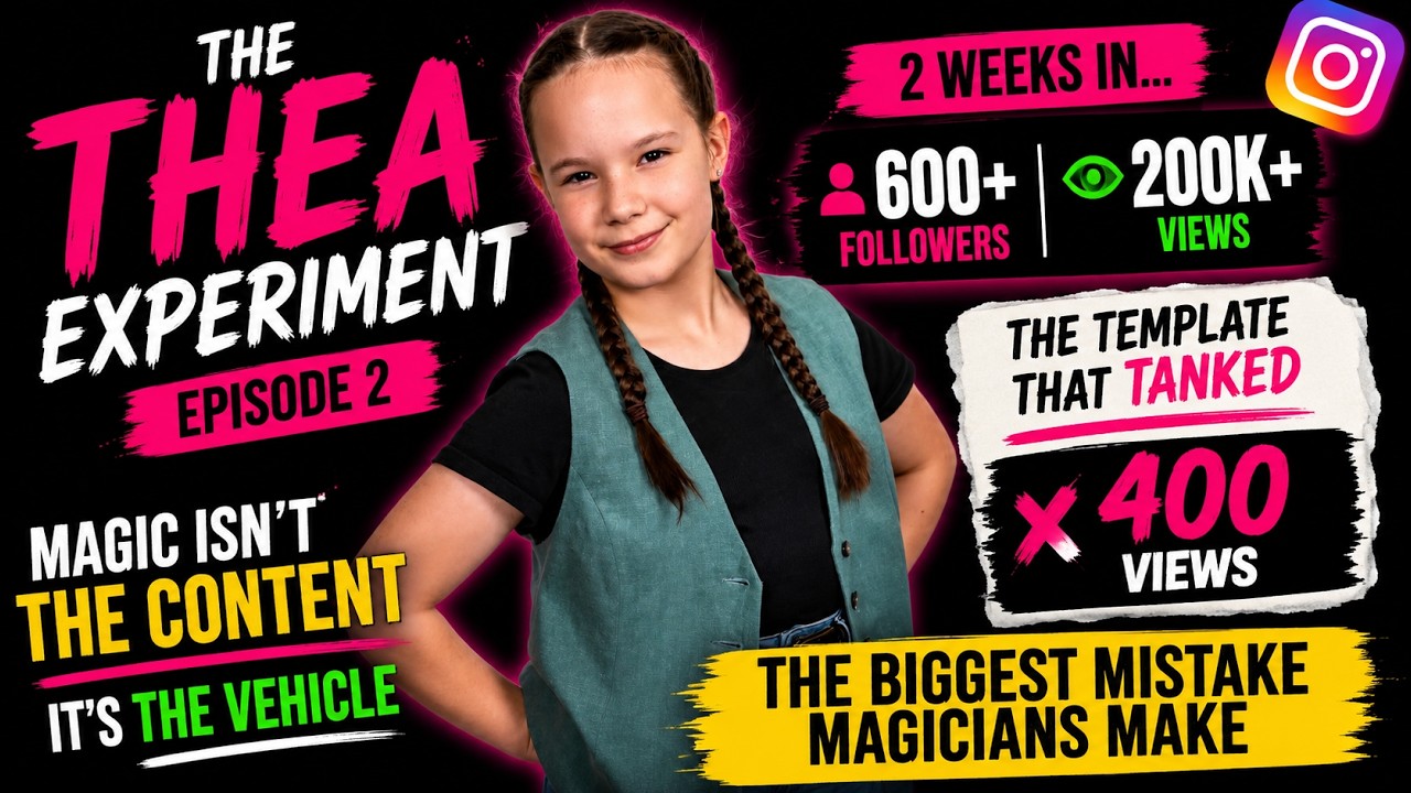 THE BIGGEST MISTAKE MAGICIANS MAKE ON SOCIAL MEDIA | The Thea Experiment